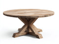 Gartentisch Rund Holz 150x150x76 cm - Natur - Rustikales Design