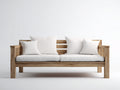 Gartensofa Holz Gartenbank Sofa 180x80x75cm Natur Modernes Design
