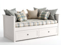 Schlafsofa Tagesbett Holz 205x95x85 cm - Weiß - Landhaus Design